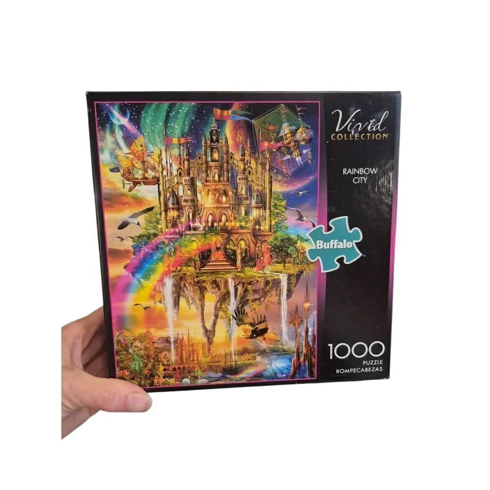 Buffalo Games Rainbow City Vivid Collection 1000 pc Jigsaw Puzzle